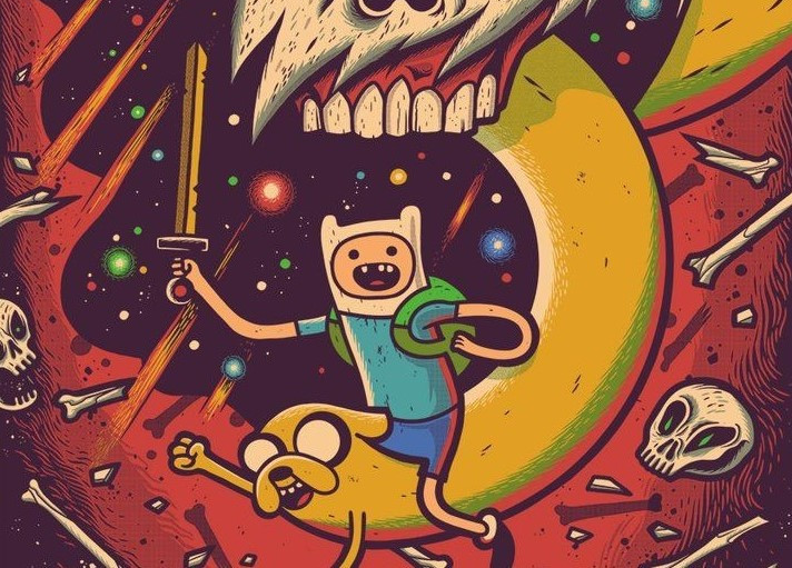 finn and jake adventure time poster